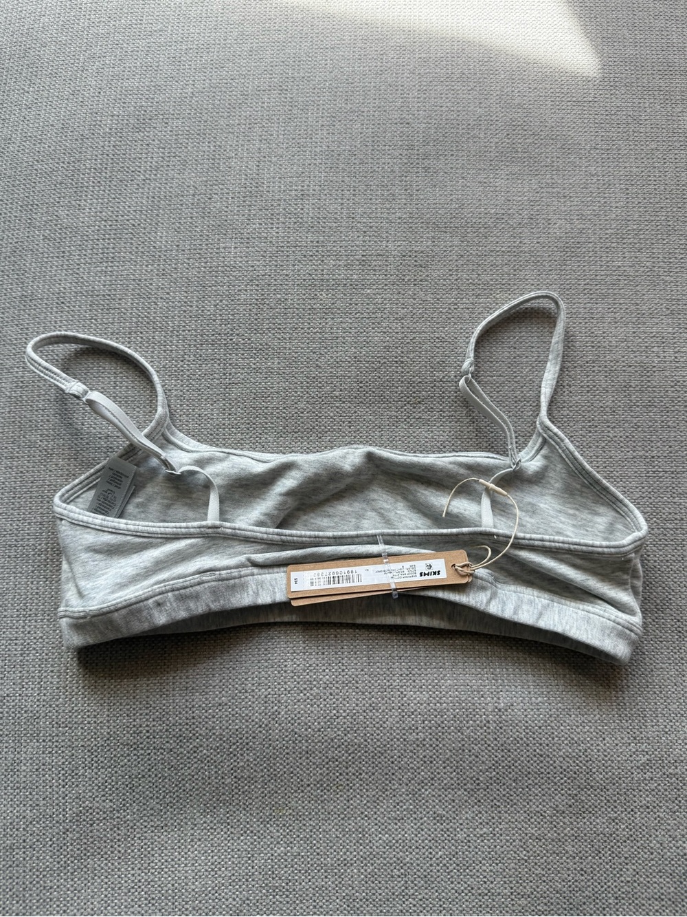 SKIMS Heather Gray Cotton Bralette